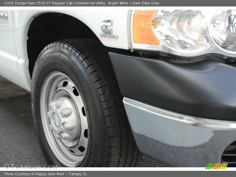 Bright White / Dark Slate Gray 2005 Dodge Ram 2500 ST Regular Cab Commercial Utility