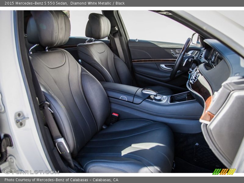 Diamond White Metallic / Black 2015 Mercedes-Benz S 550 Sedan
