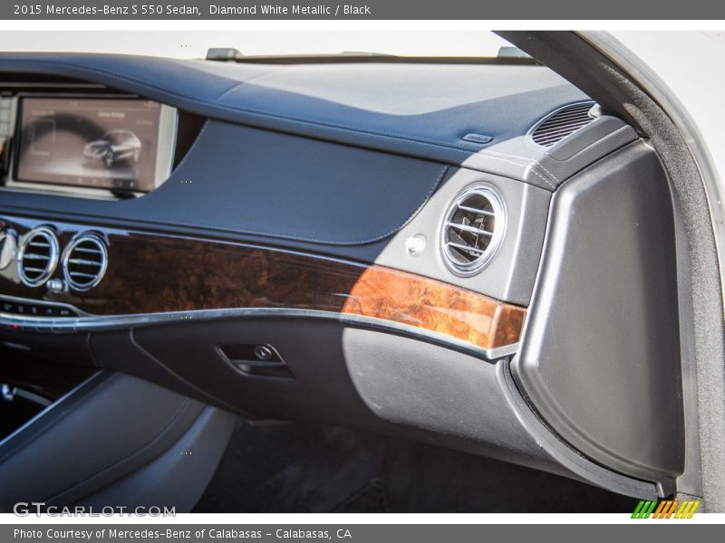 Diamond White Metallic / Black 2015 Mercedes-Benz S 550 Sedan