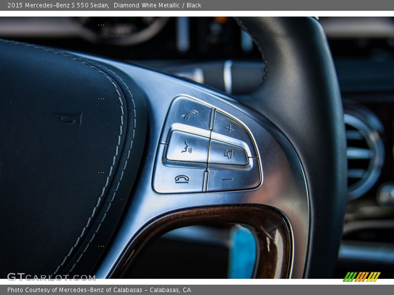 Diamond White Metallic / Black 2015 Mercedes-Benz S 550 Sedan