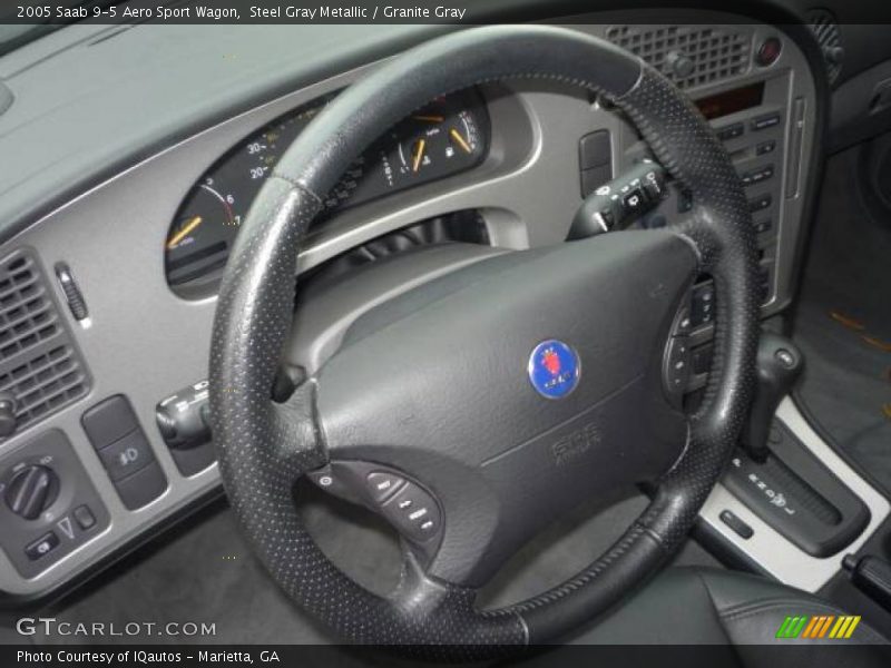 Steel Gray Metallic / Granite Gray 2005 Saab 9-5 Aero Sport Wagon