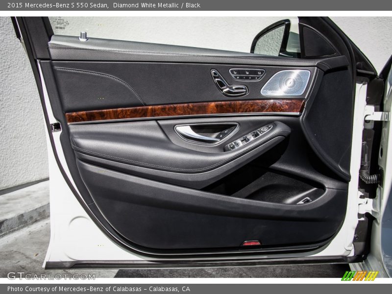 Diamond White Metallic / Black 2015 Mercedes-Benz S 550 Sedan