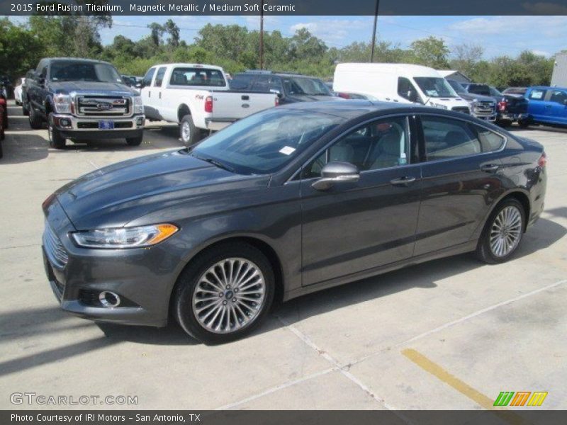 Magnetic Metallic / Medium Soft Ceramic 2015 Ford Fusion Titanium
