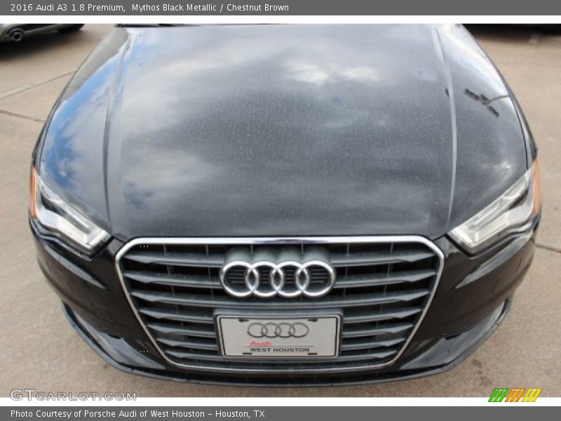 Mythos Black Metallic / Chestnut Brown 2016 Audi A3 1.8 Premium