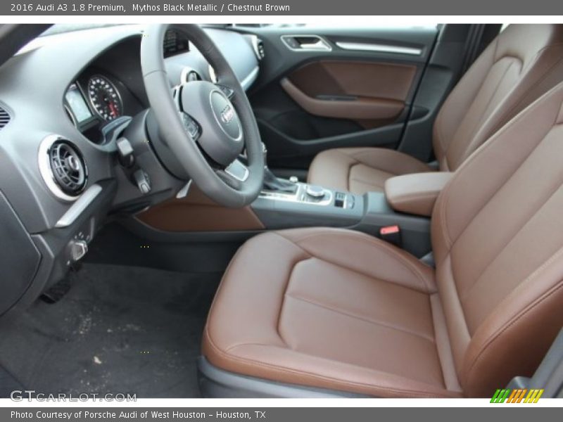 Mythos Black Metallic / Chestnut Brown 2016 Audi A3 1.8 Premium