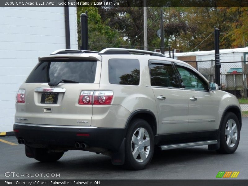 Gold Mist Metallic / Light Titanium 2008 GMC Acadia SLT AWD