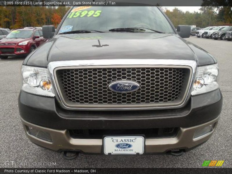 Dark Stone Metallic / Tan 2005 Ford F150 Lariat SuperCrew 4x4