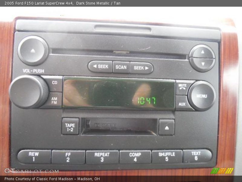 Dark Stone Metallic / Tan 2005 Ford F150 Lariat SuperCrew 4x4