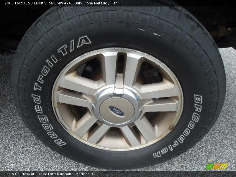 Dark Stone Metallic / Tan 2005 Ford F150 Lariat SuperCrew 4x4
