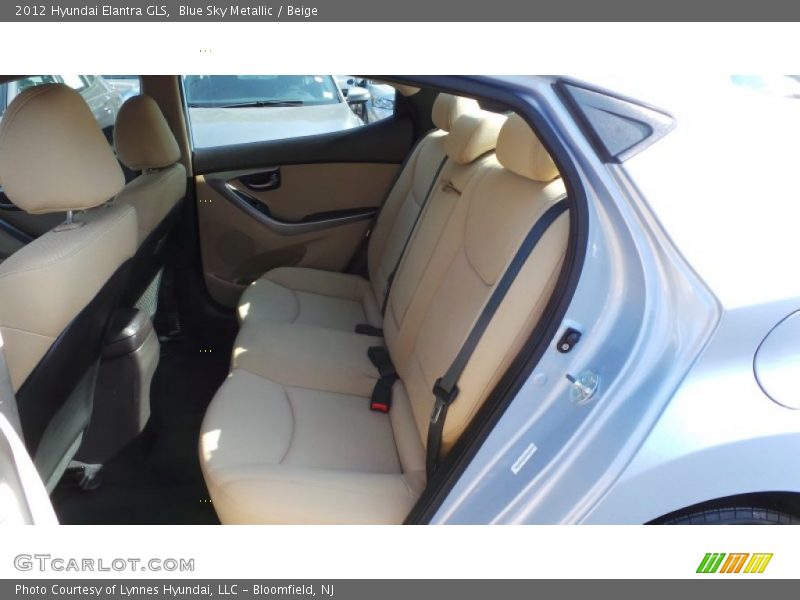 Blue Sky Metallic / Beige 2012 Hyundai Elantra GLS