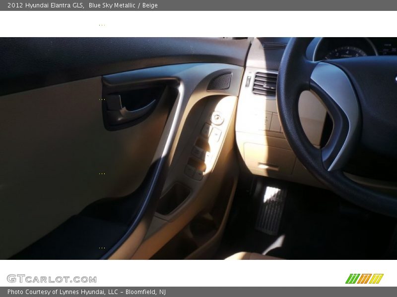 Blue Sky Metallic / Beige 2012 Hyundai Elantra GLS