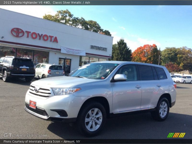 Classic Silver Metallic / Ash 2013 Toyota Highlander V6 4WD