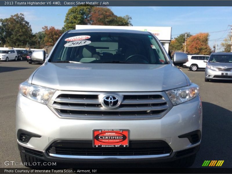 Classic Silver Metallic / Ash 2013 Toyota Highlander V6 4WD