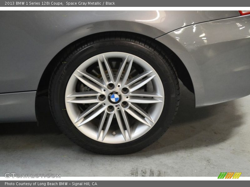 Space Gray Metallic / Black 2013 BMW 1 Series 128i Coupe