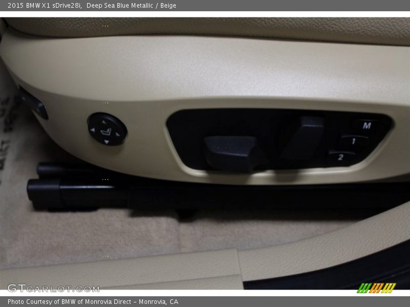 Deep Sea Blue Metallic / Beige 2015 BMW X1 sDrive28i