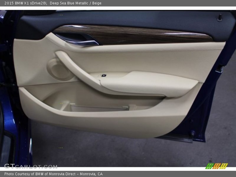 Deep Sea Blue Metallic / Beige 2015 BMW X1 sDrive28i
