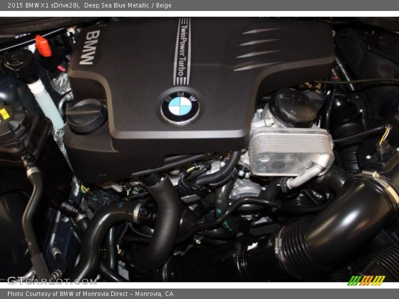 Deep Sea Blue Metallic / Beige 2015 BMW X1 sDrive28i