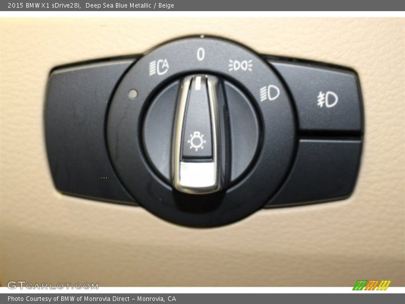 Deep Sea Blue Metallic / Beige 2015 BMW X1 sDrive28i