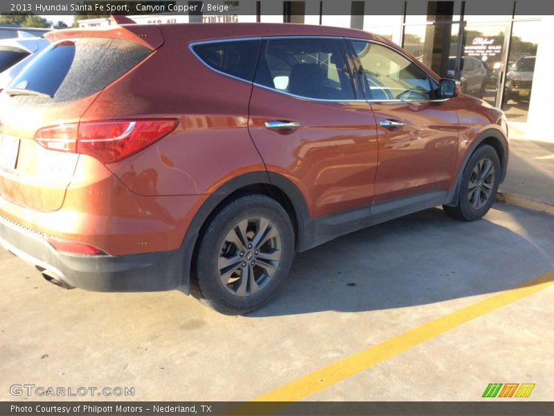 Canyon Copper / Beige 2013 Hyundai Santa Fe Sport