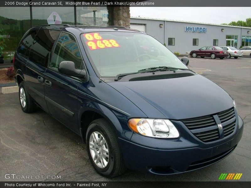 Midnight Blue Pearl / Dark Khaki/Light Graystone 2006 Dodge Grand Caravan SE