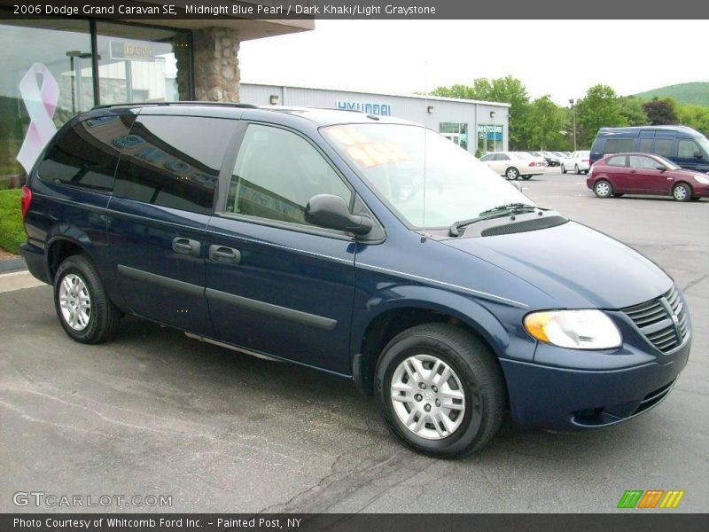 Midnight Blue Pearl / Dark Khaki/Light Graystone 2006 Dodge Grand Caravan SE