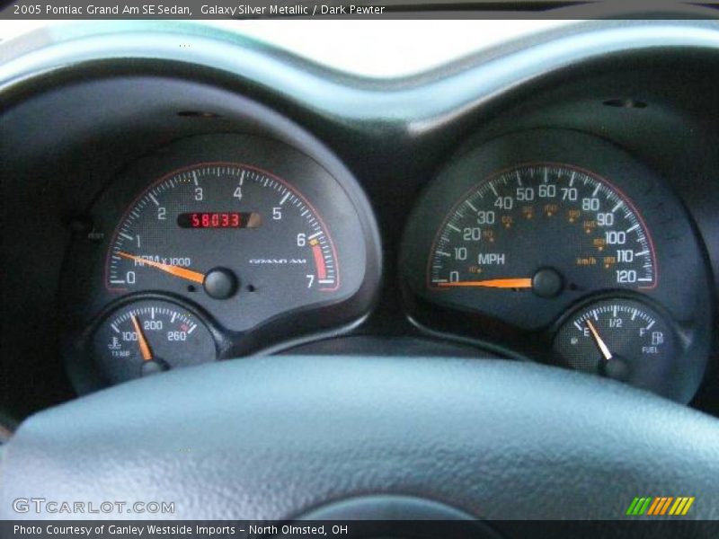 Galaxy Silver Metallic / Dark Pewter 2005 Pontiac Grand Am SE Sedan