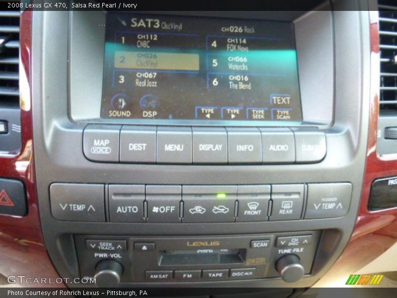 Salsa Red Pearl / Ivory 2008 Lexus GX 470