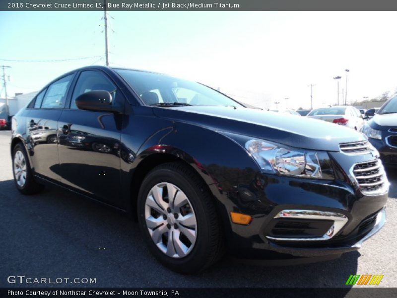 Blue Ray Metallic / Jet Black/Medium Titanium 2016 Chevrolet Cruze Limited LS