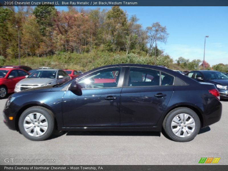 Blue Ray Metallic / Jet Black/Medium Titanium 2016 Chevrolet Cruze Limited LS
