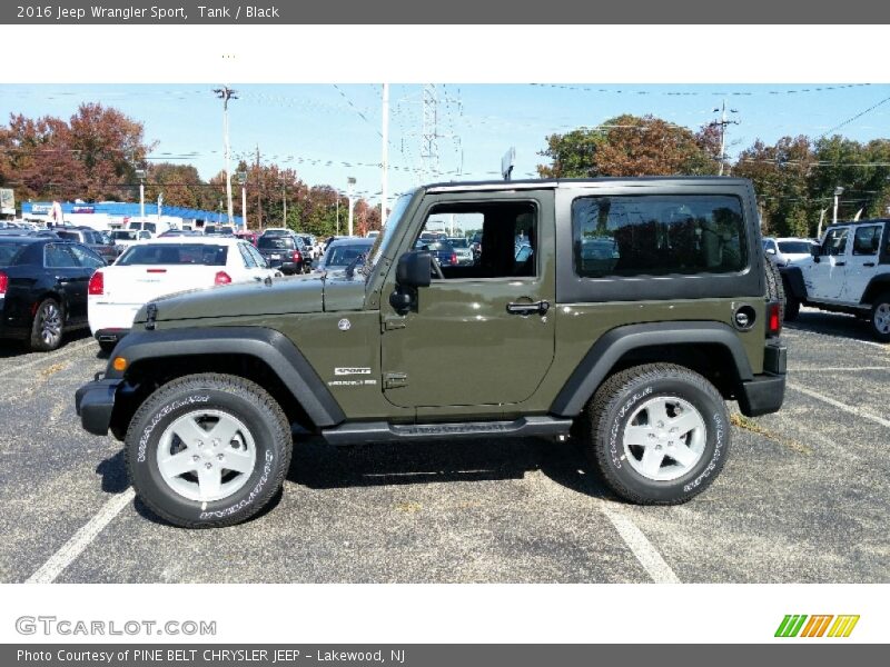 Tank / Black 2016 Jeep Wrangler Sport