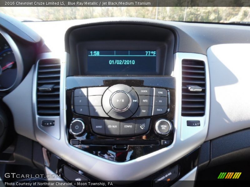 Blue Ray Metallic / Jet Black/Medium Titanium 2016 Chevrolet Cruze Limited LS