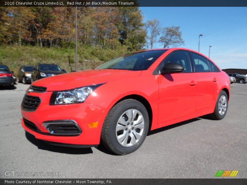 Red Hot / Jet Black/Medium Titanium 2016 Chevrolet Cruze Limited LS