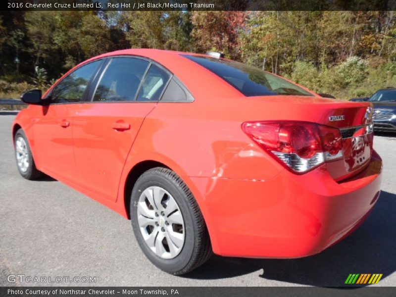 Red Hot / Jet Black/Medium Titanium 2016 Chevrolet Cruze Limited LS