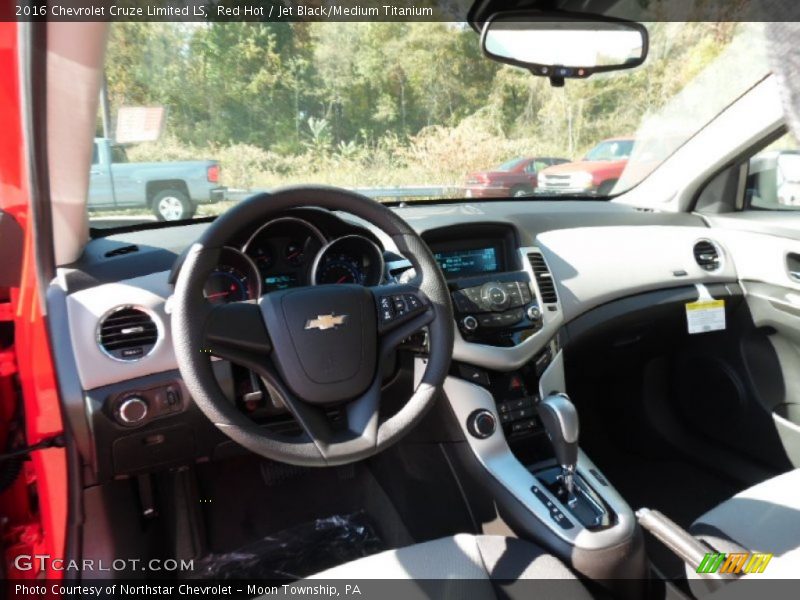 Red Hot / Jet Black/Medium Titanium 2016 Chevrolet Cruze Limited LS