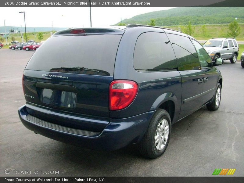 Midnight Blue Pearl / Dark Khaki/Light Graystone 2006 Dodge Grand Caravan SE