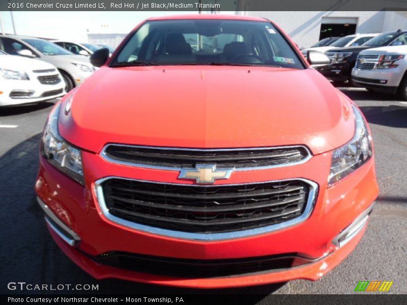 Red Hot / Jet Black/Medium Titanium 2016 Chevrolet Cruze Limited LS