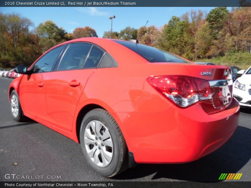 Red Hot / Jet Black/Medium Titanium 2016 Chevrolet Cruze Limited LS