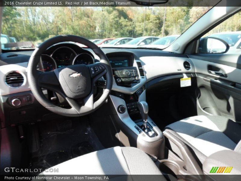 Red Hot / Jet Black/Medium Titanium 2016 Chevrolet Cruze Limited LS