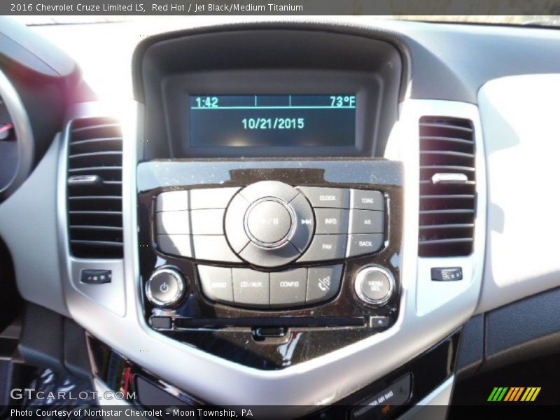 Red Hot / Jet Black/Medium Titanium 2016 Chevrolet Cruze Limited LS