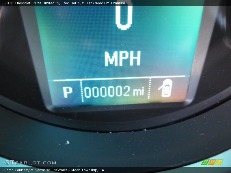 Red Hot / Jet Black/Medium Titanium 2016 Chevrolet Cruze Limited LS