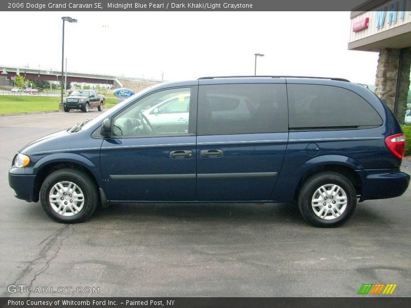 Midnight Blue Pearl / Dark Khaki/Light Graystone 2006 Dodge Grand Caravan SE