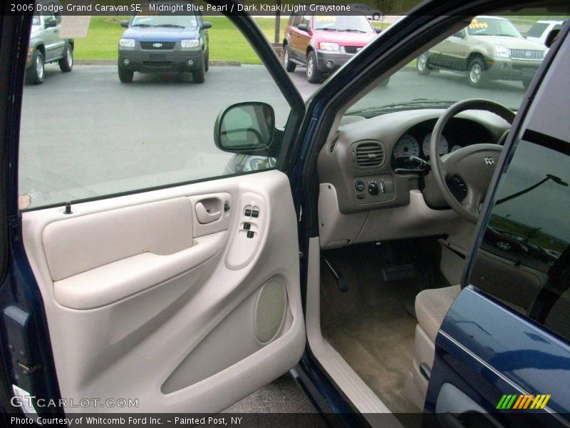 Midnight Blue Pearl / Dark Khaki/Light Graystone 2006 Dodge Grand Caravan SE