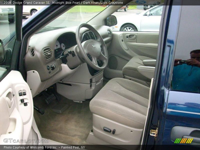 Midnight Blue Pearl / Dark Khaki/Light Graystone 2006 Dodge Grand Caravan SE