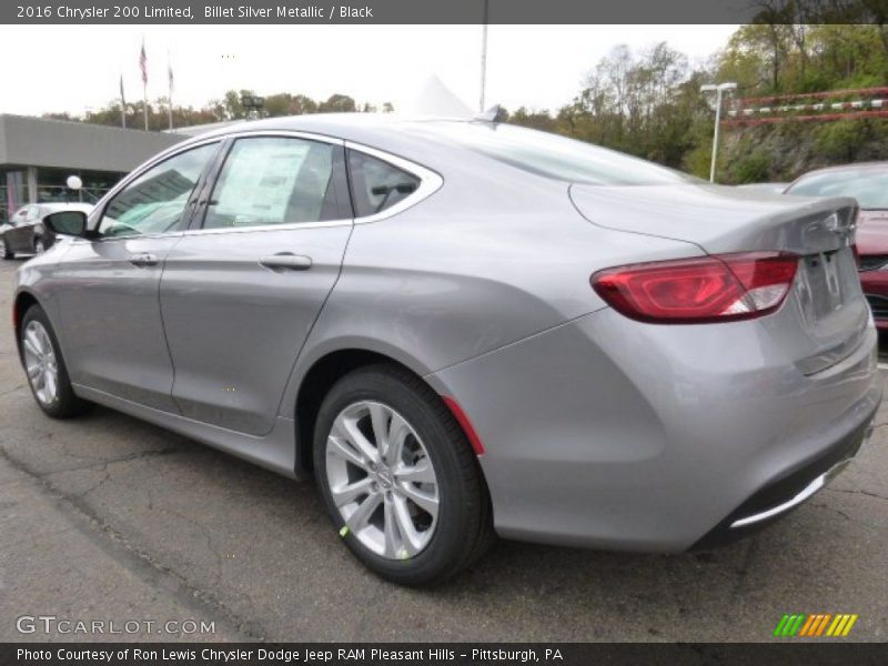 Billet Silver Metallic / Black 2016 Chrysler 200 Limited