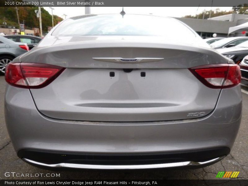 Billet Silver Metallic / Black 2016 Chrysler 200 Limited