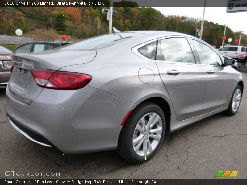 Billet Silver Metallic / Black 2016 Chrysler 200 Limited