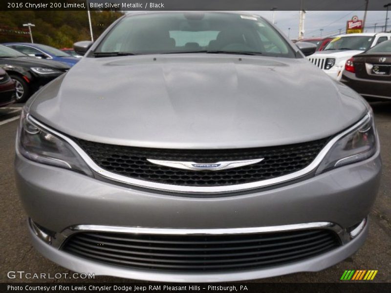 Billet Silver Metallic / Black 2016 Chrysler 200 Limited