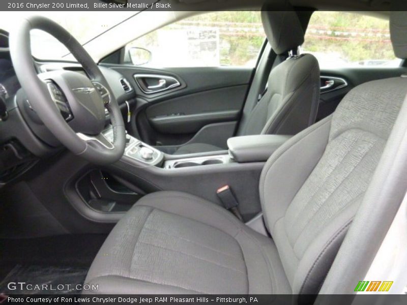 Billet Silver Metallic / Black 2016 Chrysler 200 Limited