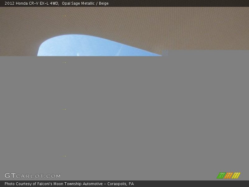 Opal Sage Metallic / Beige 2012 Honda CR-V EX-L 4WD