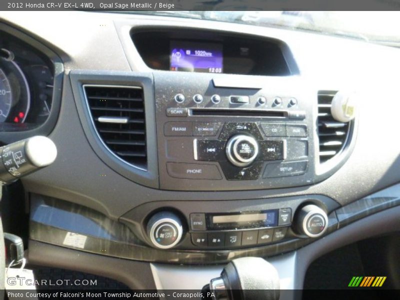 Opal Sage Metallic / Beige 2012 Honda CR-V EX-L 4WD